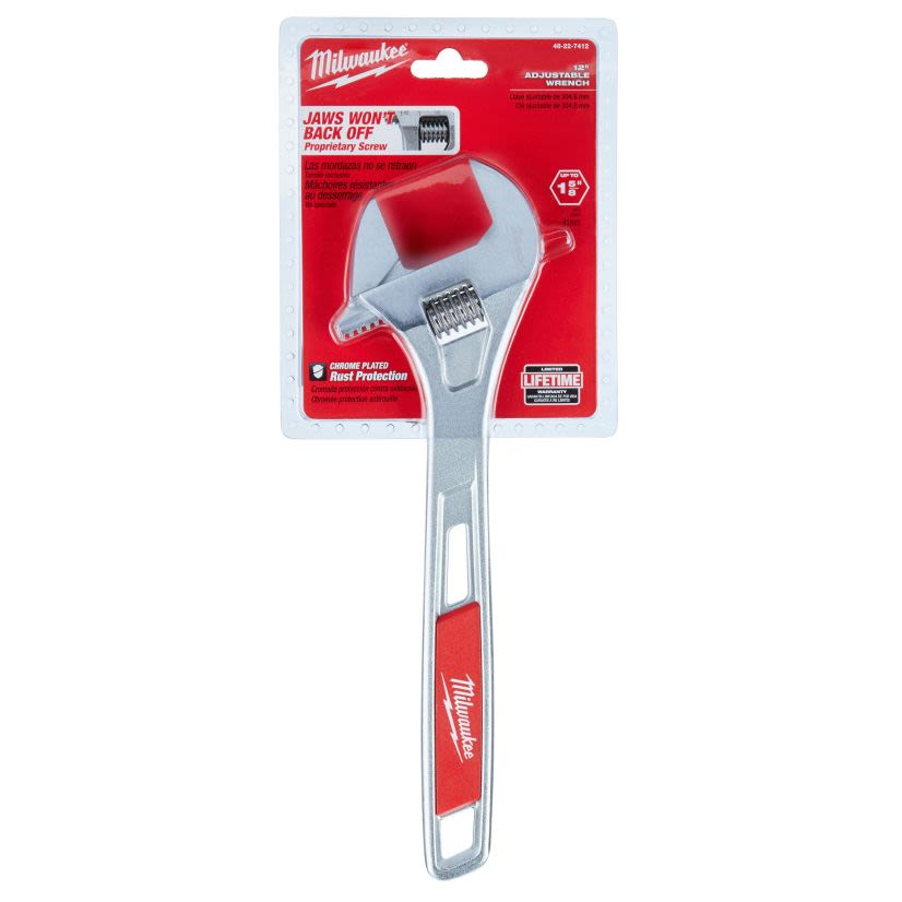 Milwaukee 48-22-7412 Uninsulated Adjustable Wrench